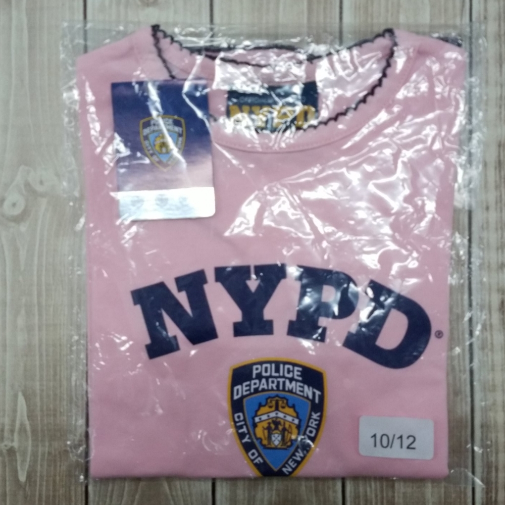 Cute Girls pink NYPD shirt